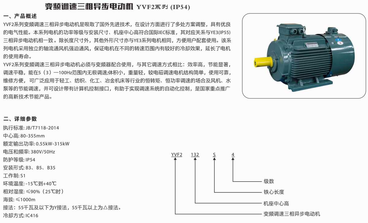 變頻調(diào)速三相異步電動機  YVF2系列 01 變頻調(diào)速三相異步電動機  YVF2系列 01